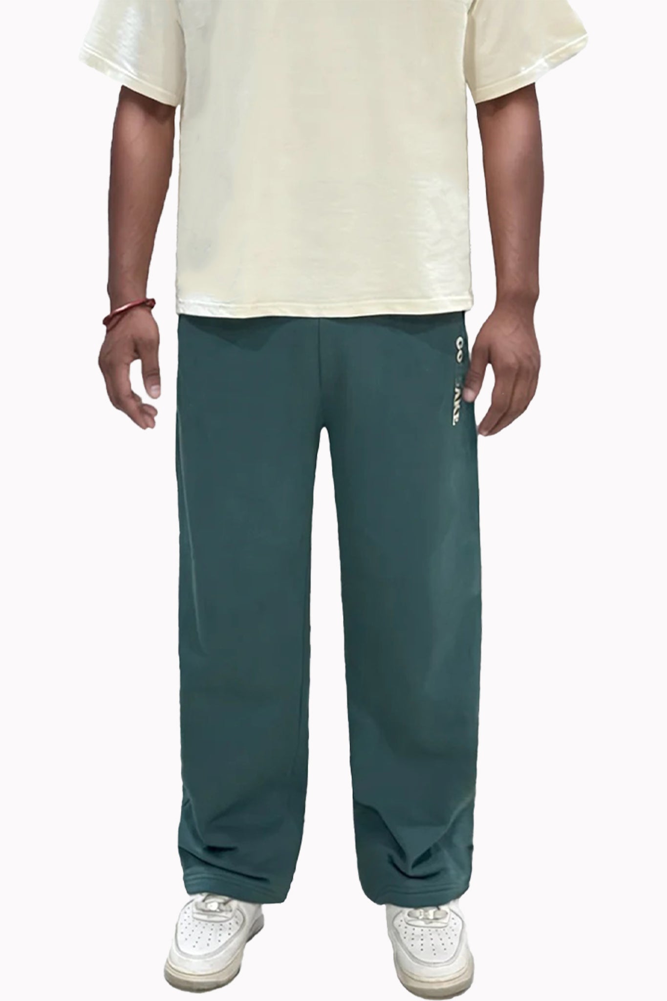 TEAL GREEN LOOSE FIT PANTS