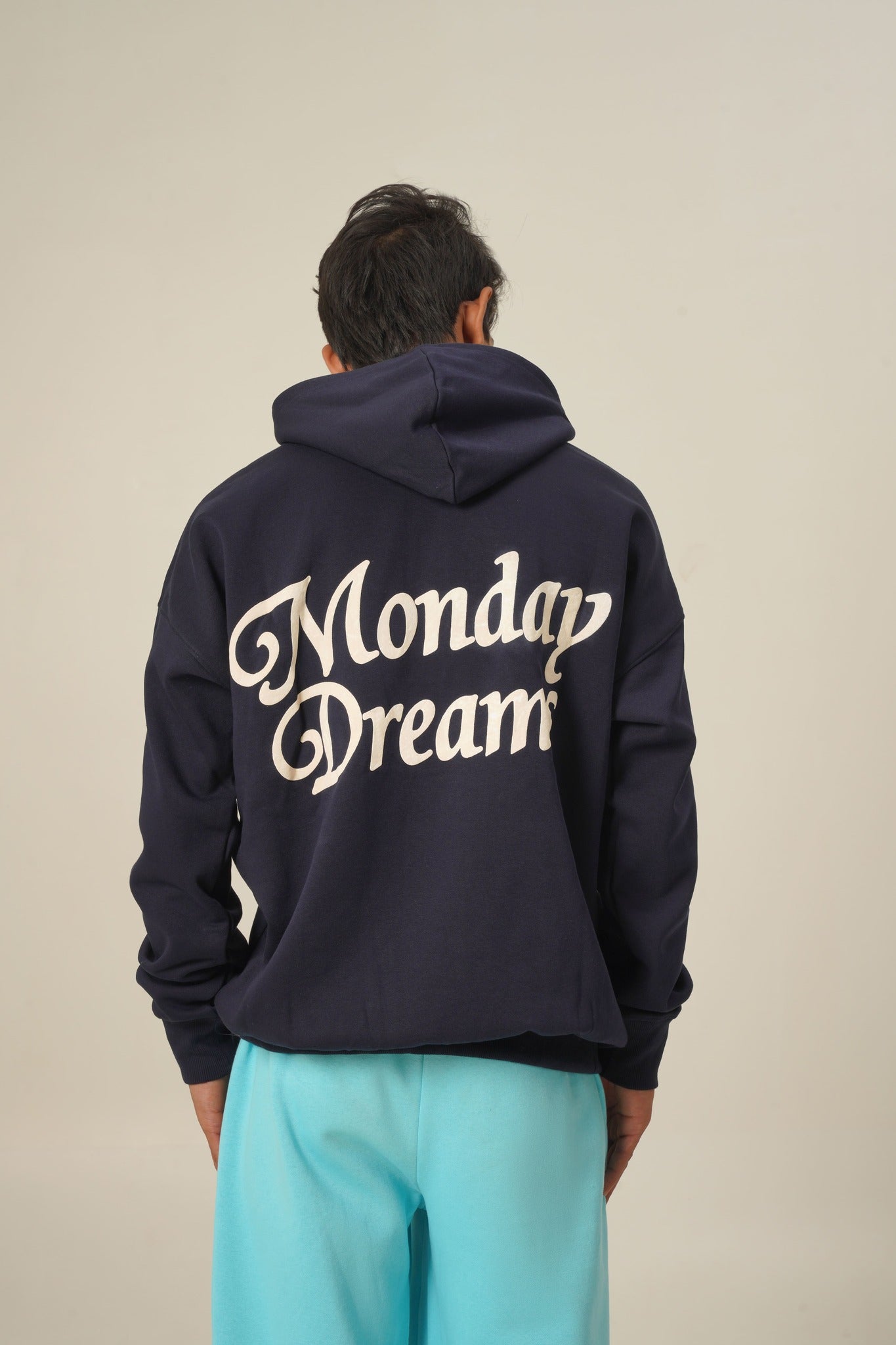 NAVY BLUE MONDAY DREAMS HOODIE
