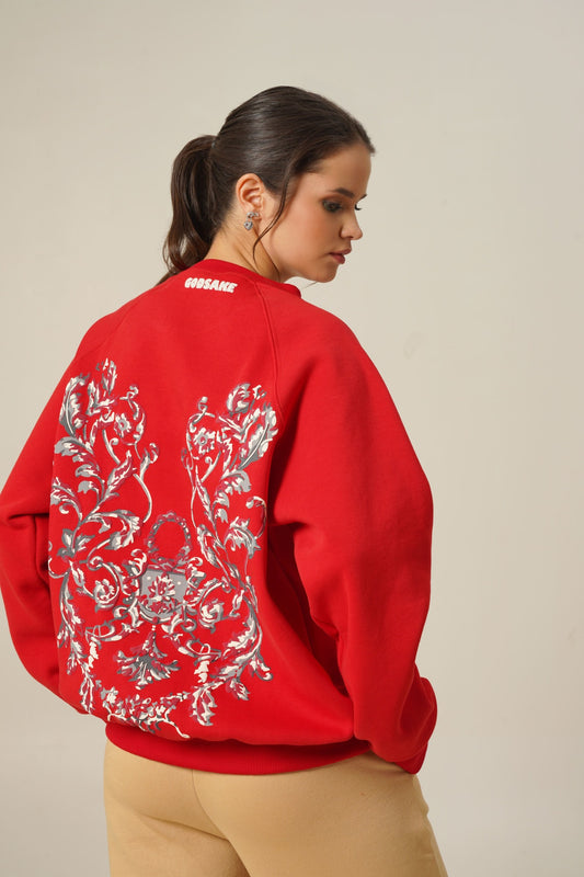 BLOODY RED SWEATSHIRT