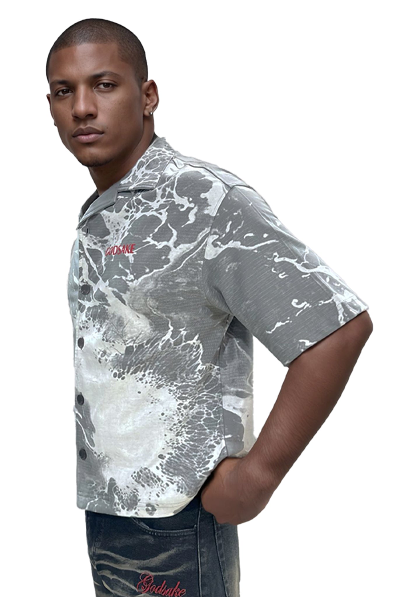 GREY ALL OVER SHIRT