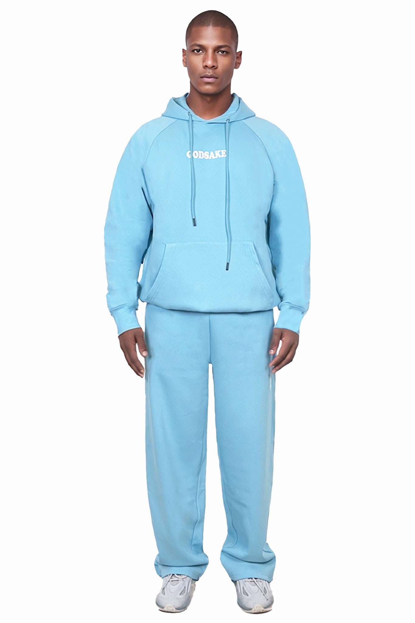 SKY BLUE LOOSE FIT SWEATPANTS