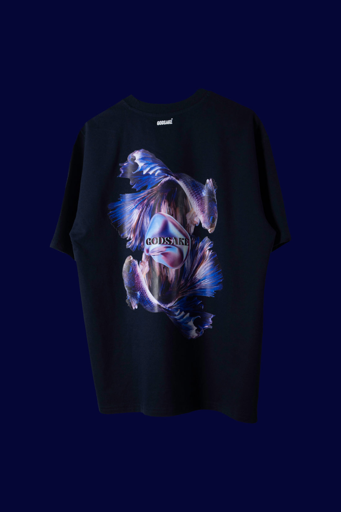 NAVY FISH T-SHIRT