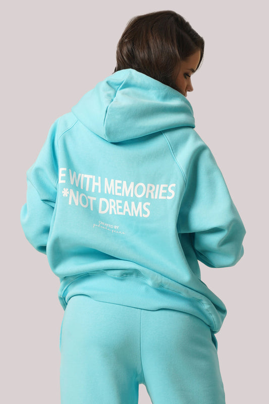 SKY BLUE DIE WITH MEMORIES HOODIE