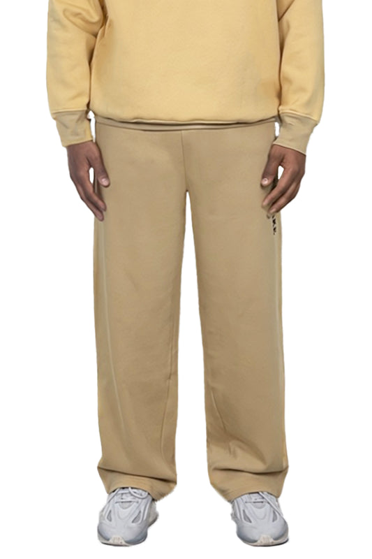 BEIGE LOOSE FIT SWEATPANTS