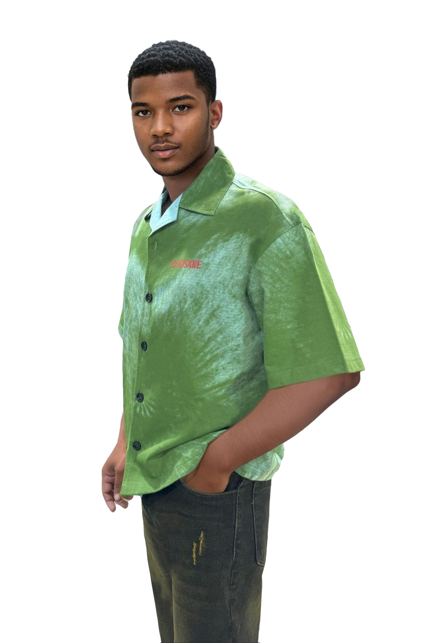 GREEN ALL OVER SHIRT