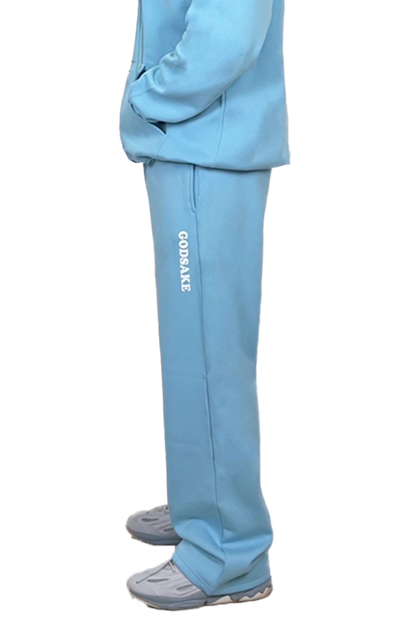 SKY BLUE LOOSE FIT SWEATPANTS