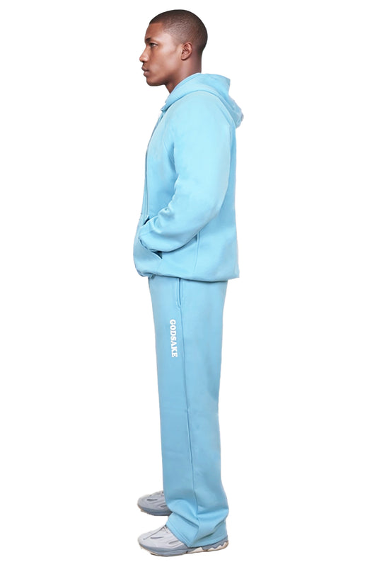 SKY BLUE LOOSE FIT SWEATPANTS